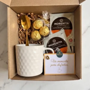 regalo corporativo premium coffee break con chocolates