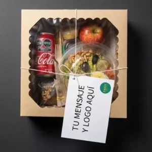 Lunch individual, para empresas o corporativos para eventos que quieren dar a sus participantes un opción completa de comida.